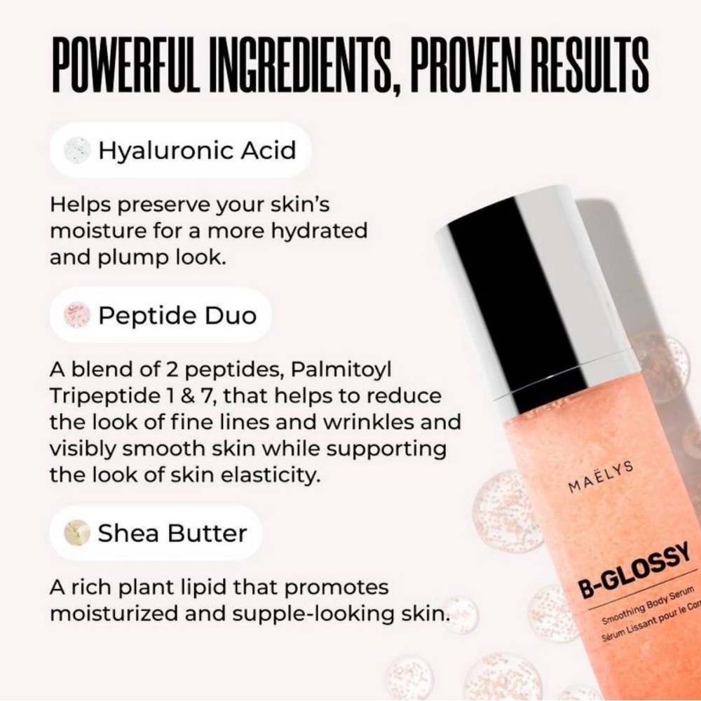 MAËLYS B-GLOSSY Smoothing Body Serum - Picture 2 of 5